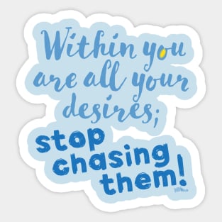 Within You-blue Sticker